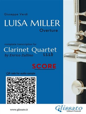 cover image of Clarinet Quartet Score of "Luisa Miller"